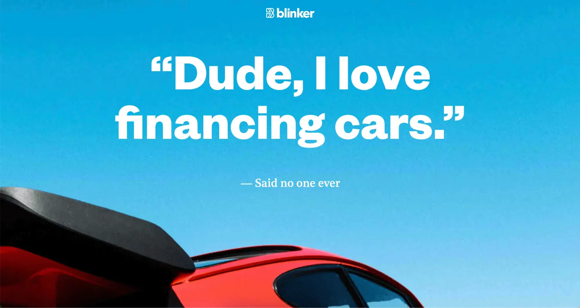 blinker microsite for app users