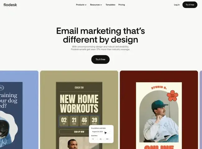 email newsletter template from flodesk
