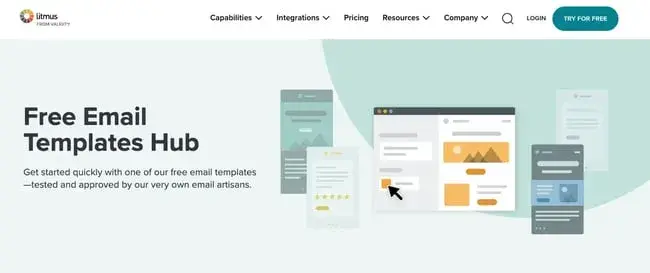 email newsletter template from litmus