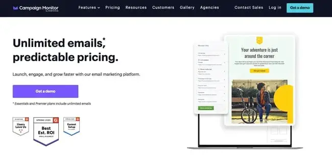 email newsletter template from campaign monitor