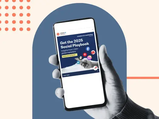 A hand holds a phone with a ̽ѡ Instagram ad on it