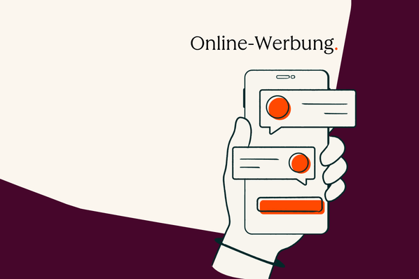 Online-Werbung wird durch Pop-ups auf dem Smartphone Display dargestellt