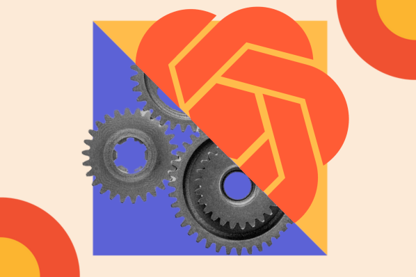 a visual representation of open ai's API with graphics