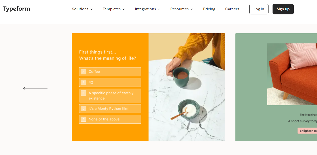 outil sondage en ligne Typeform