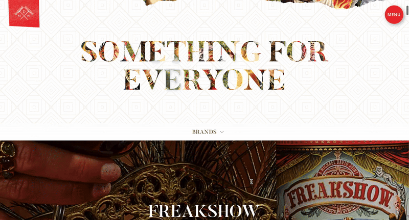 parallax scrolling example: freakyshow wine