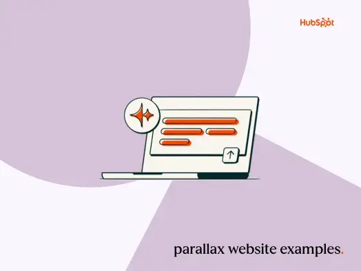 Parallax website examples graphic