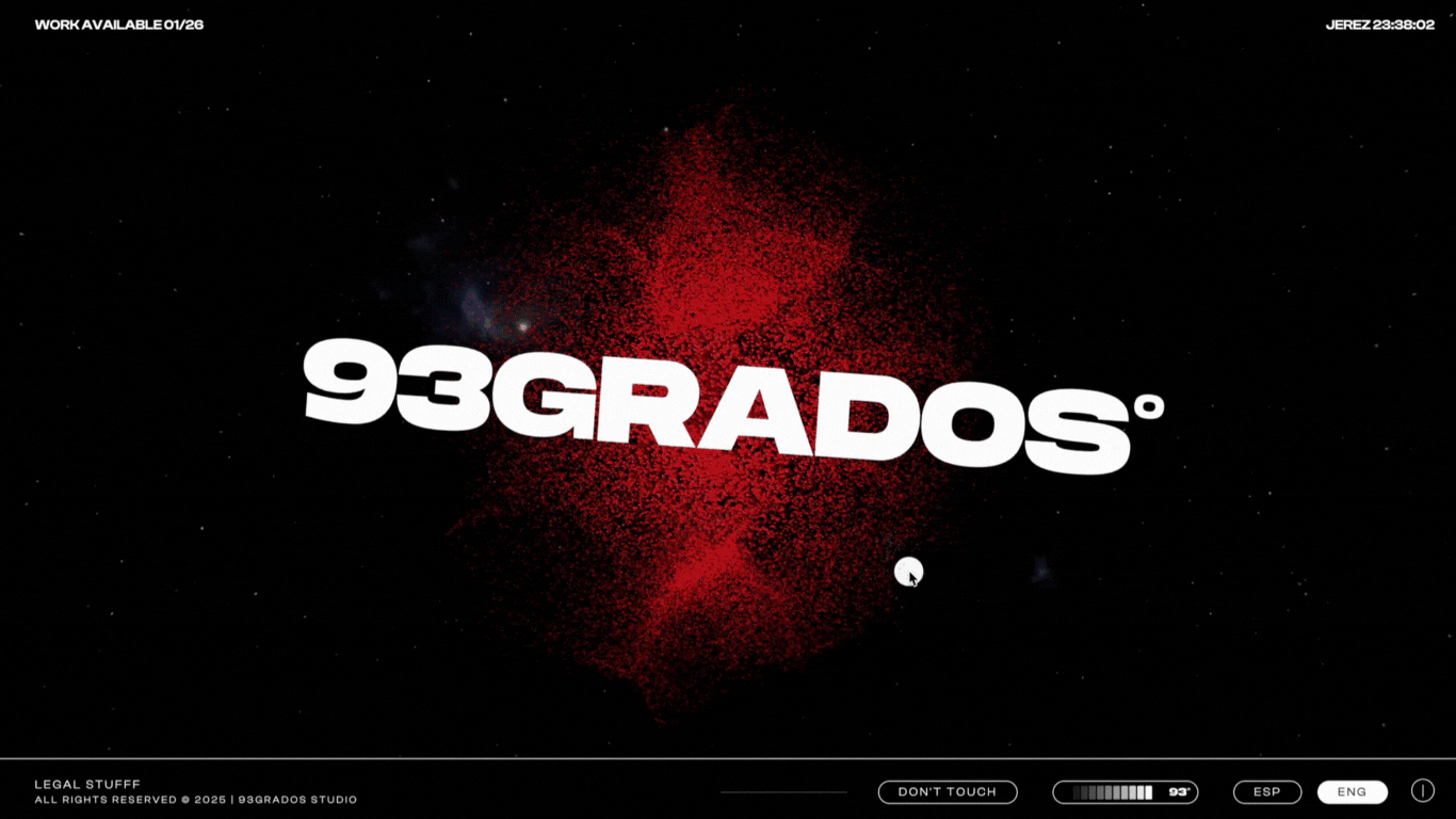 parallax website examples: 93grados