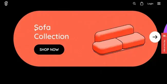 parallax website examples: dopegood