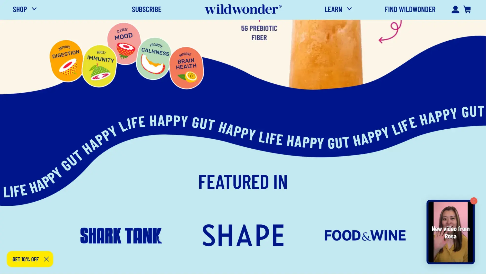 parallax website examples: wildwonder