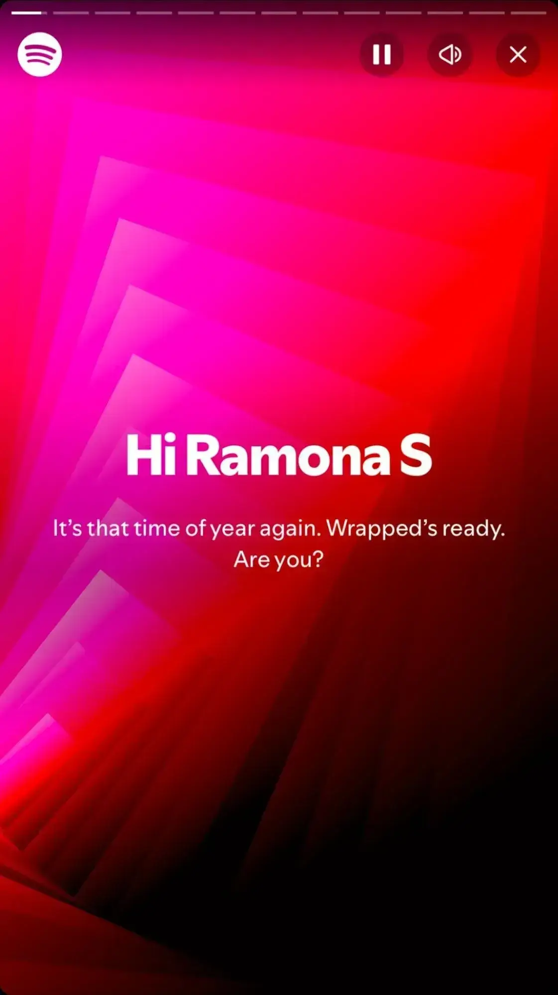 Spotify Wrapped personalized greeting screen exemplifying personalization marketing examples