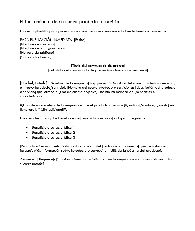 Mejora el reconocimiento de tu marca y tus relaciones con los medios con estas plantillas de comunicados de prensa.