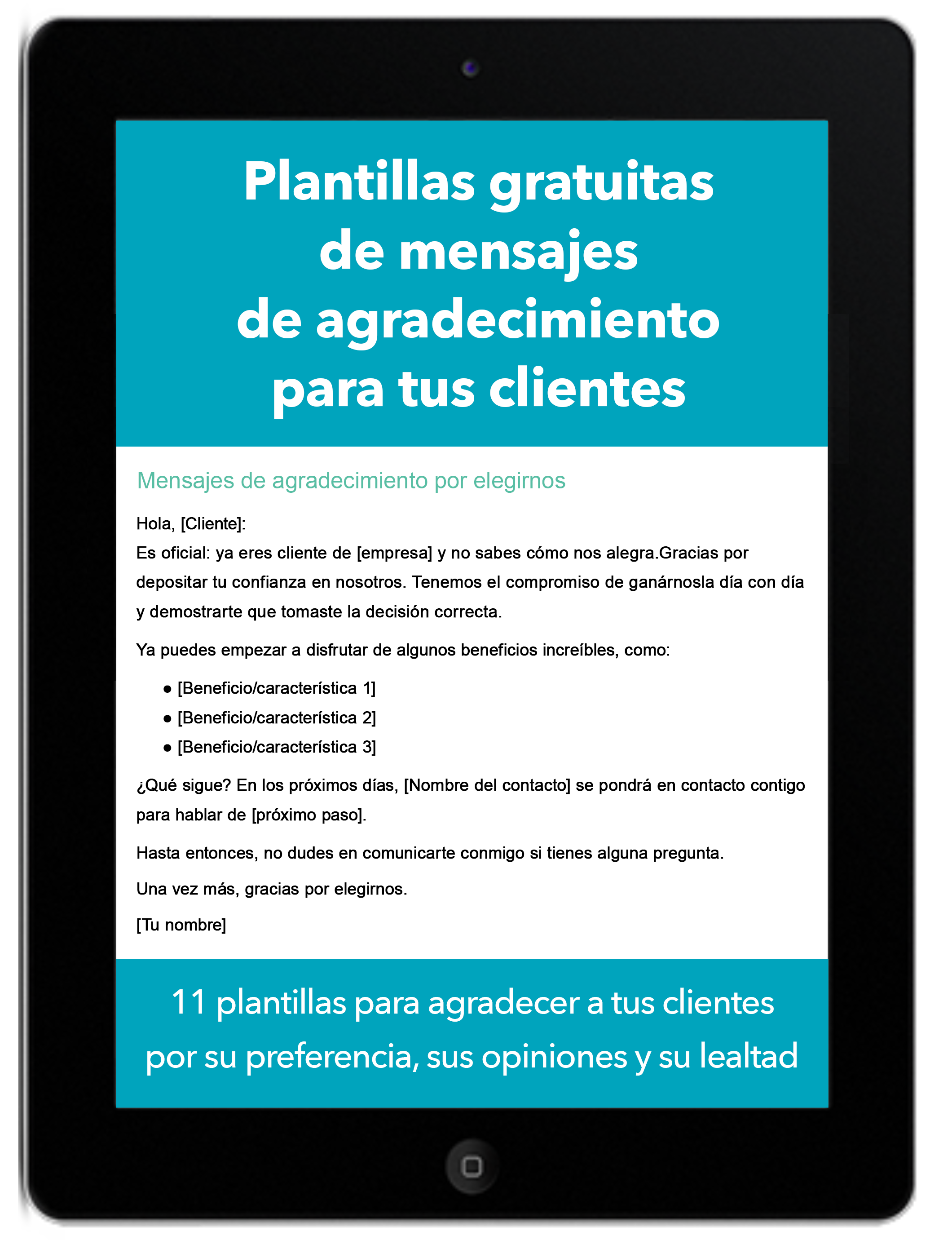 Cómo crear mensajes para agradecer a tus clientes