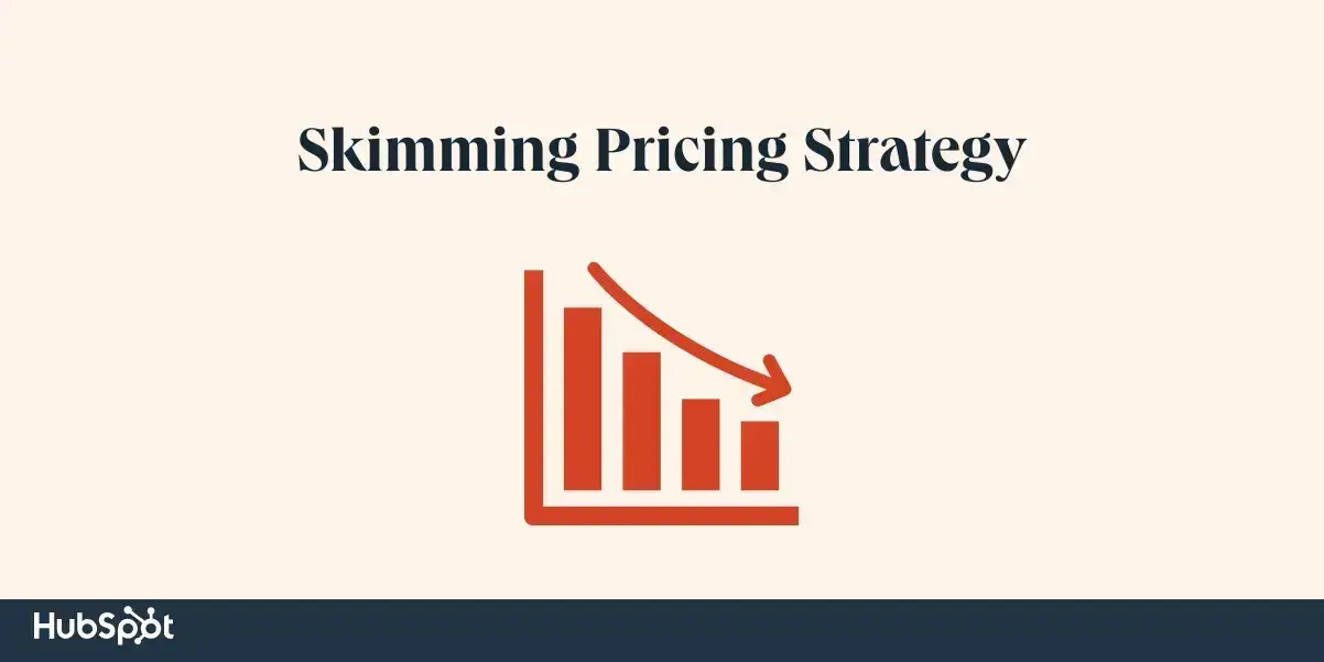 skimming pricing strategy, image of a bar graph with decreasing bar heights