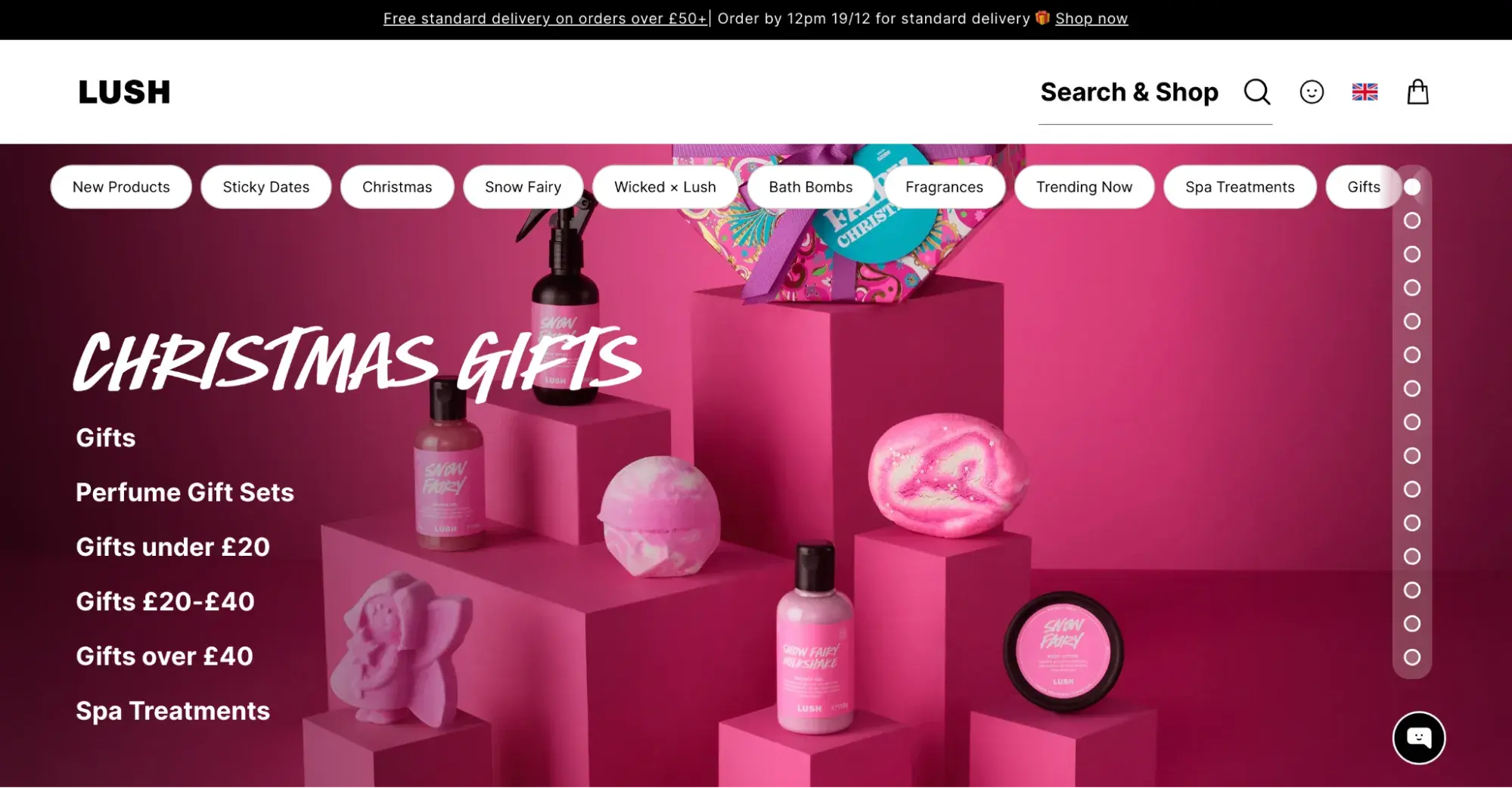 product differentiation example: lush