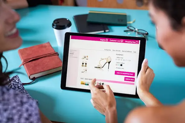 customers enjoying the best product page designs while online shopping