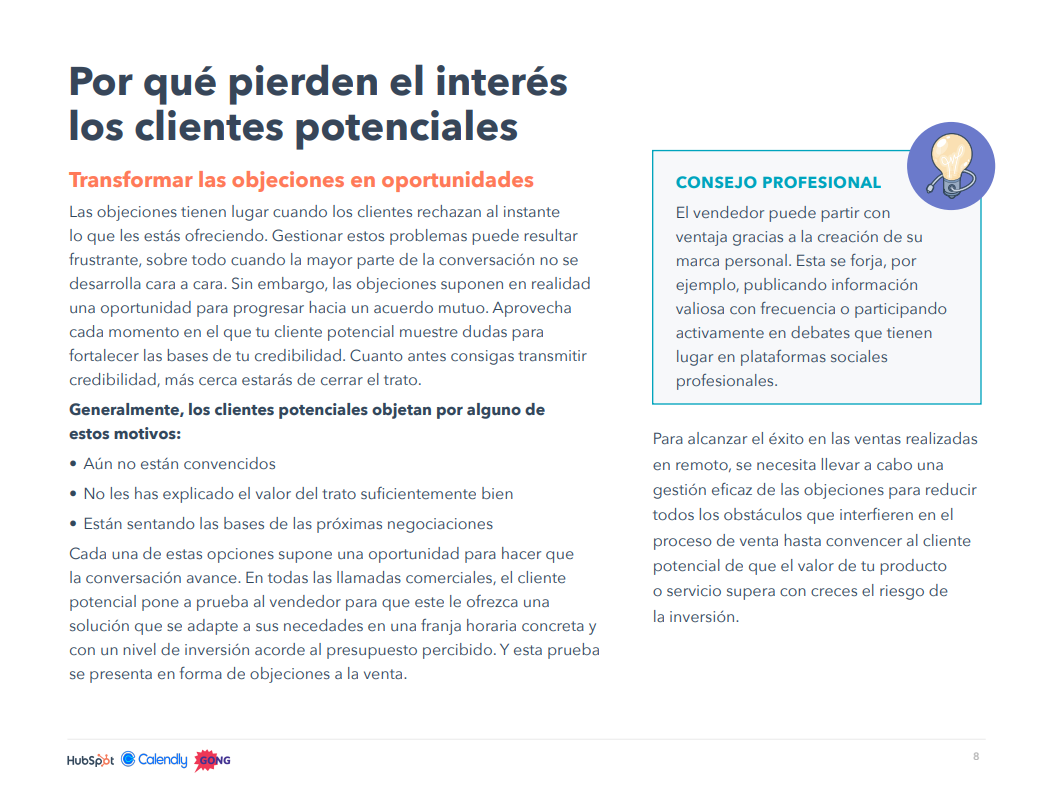 prosepccion y objeciones