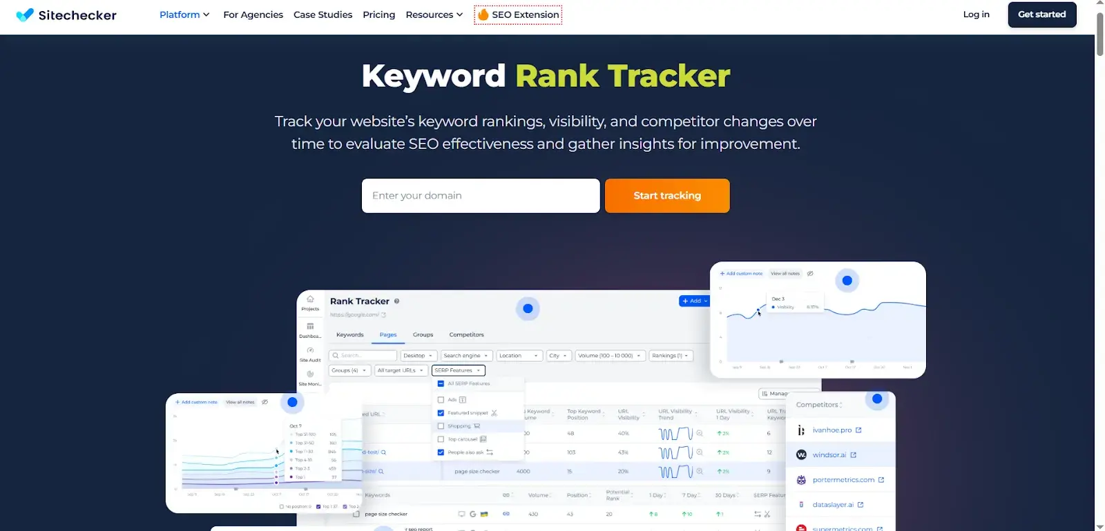 rank tracking software, sitechecker