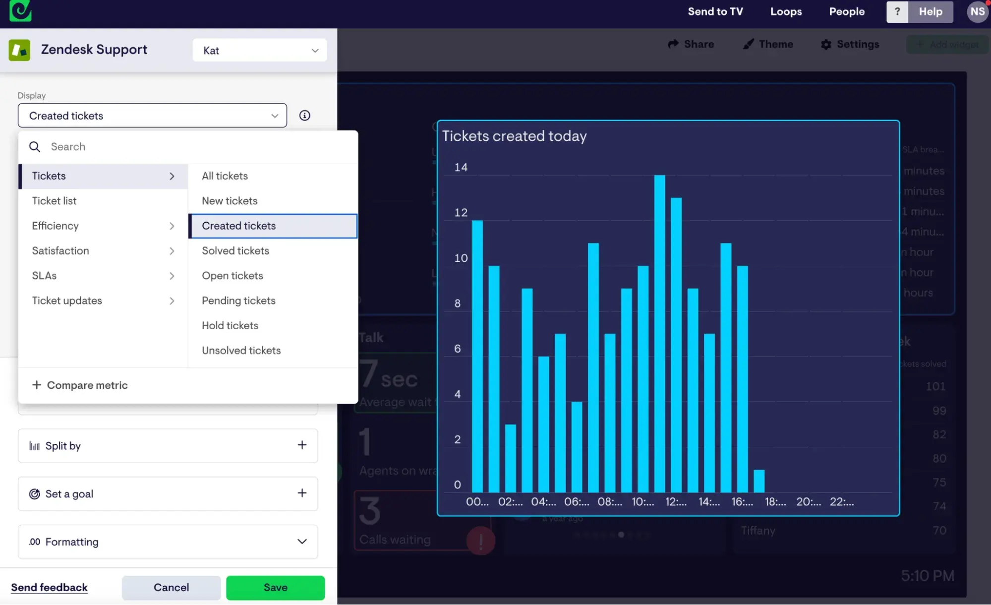 sales performance dashboard, geckoboard