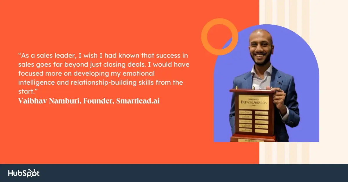 a sales 101 lesson from Vaibhav Namburi Founder of Smartlead.ai  
