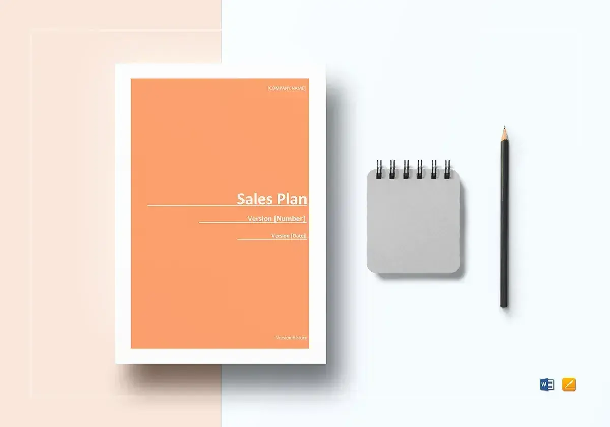 a screenshot of hubspots sample sales plan template