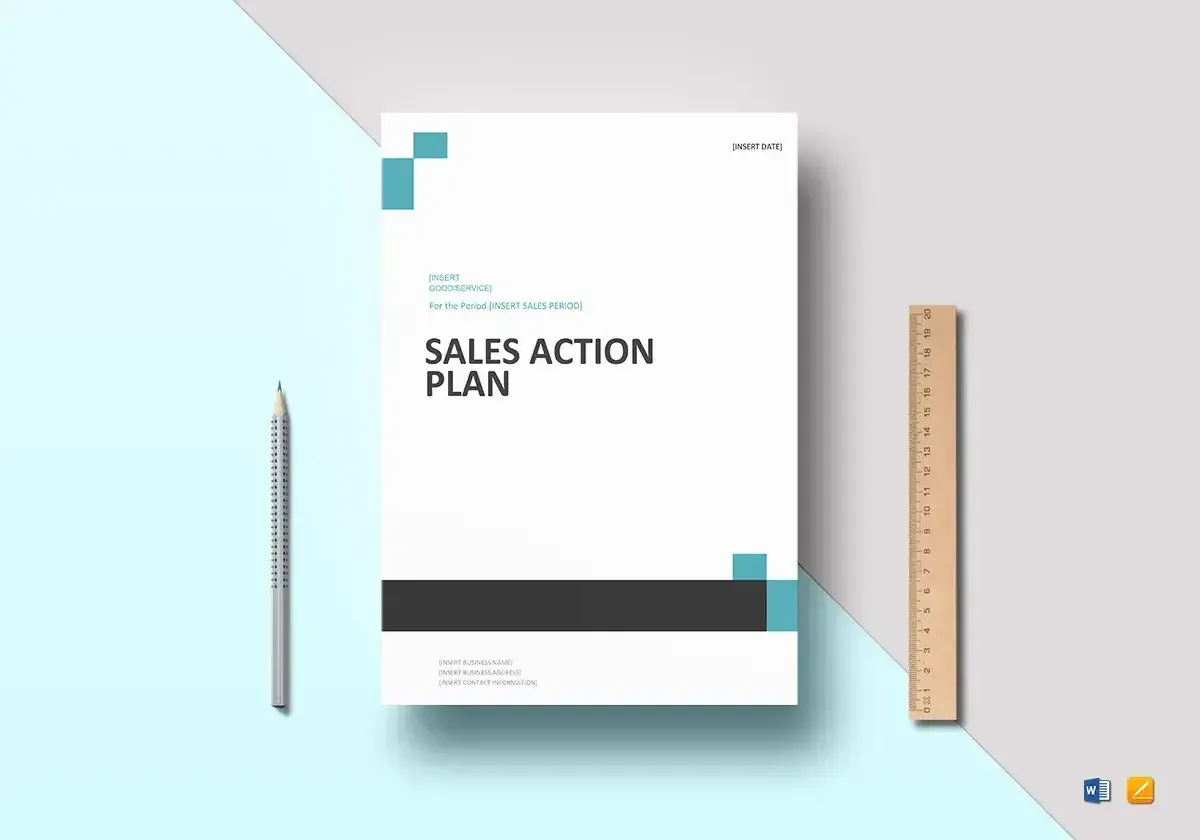 a screenshot of a page from BestTemplates Sales Action Plan template