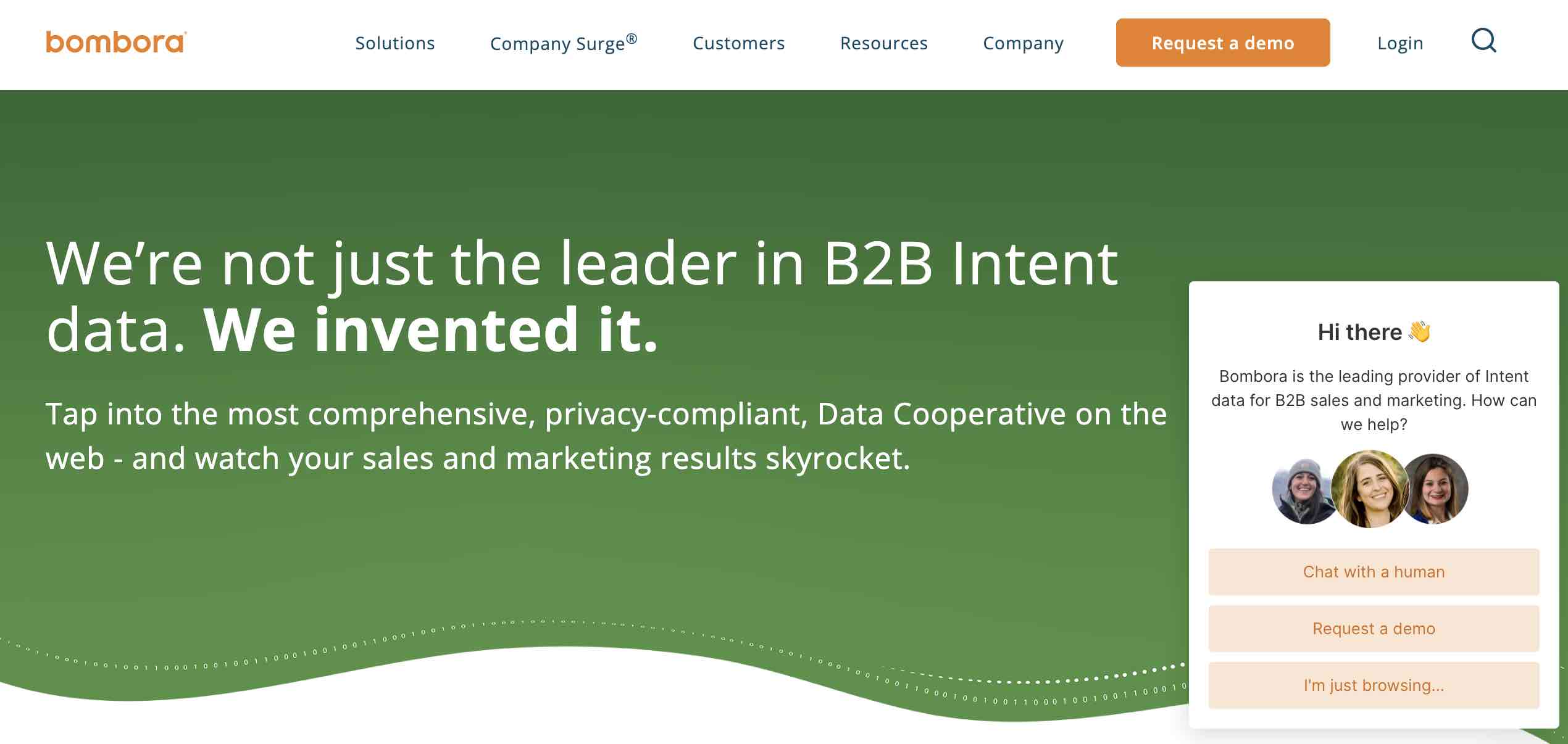 sales prospecting tools, Bombora dashboard