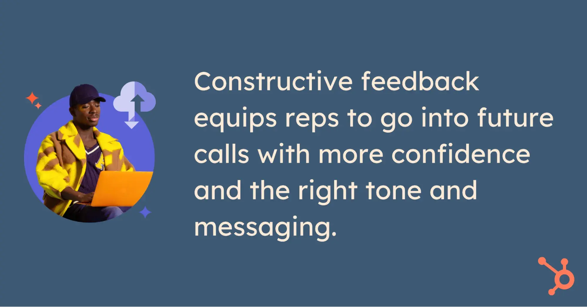 pull quote on constructive criticism in sales training call reviews