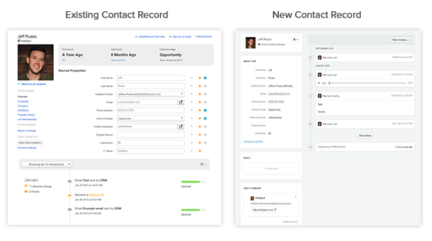 A Tour of HubSpot's New Contact Record