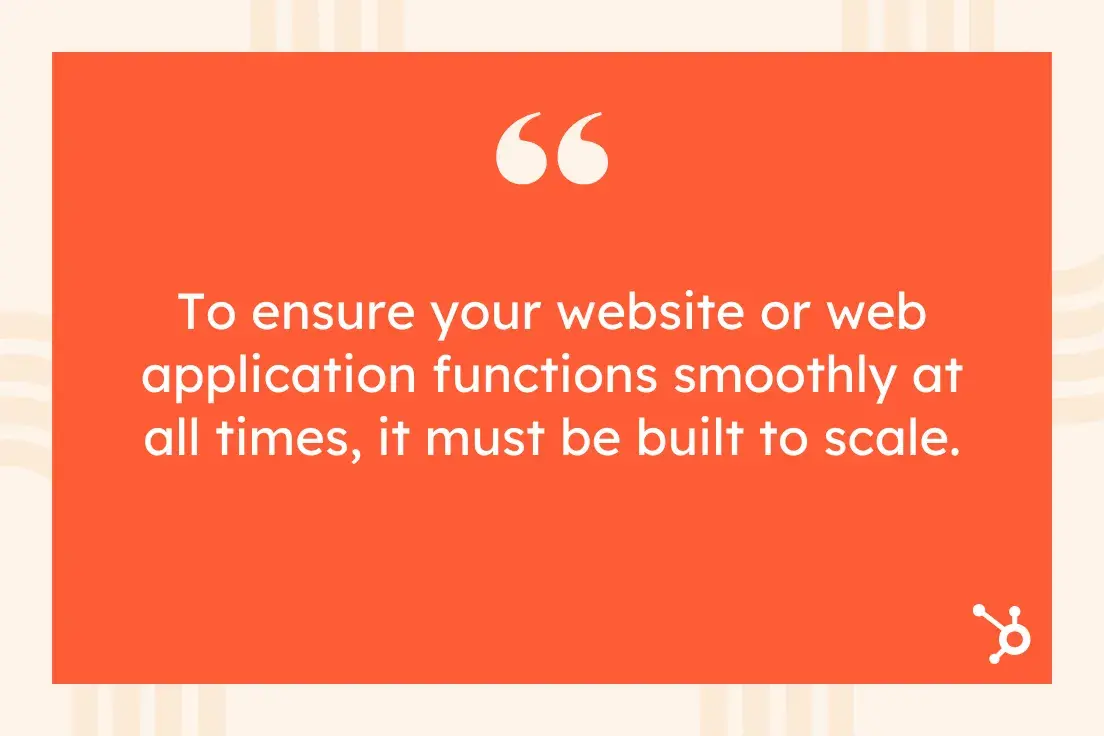 pull quote on why a scalable website is important