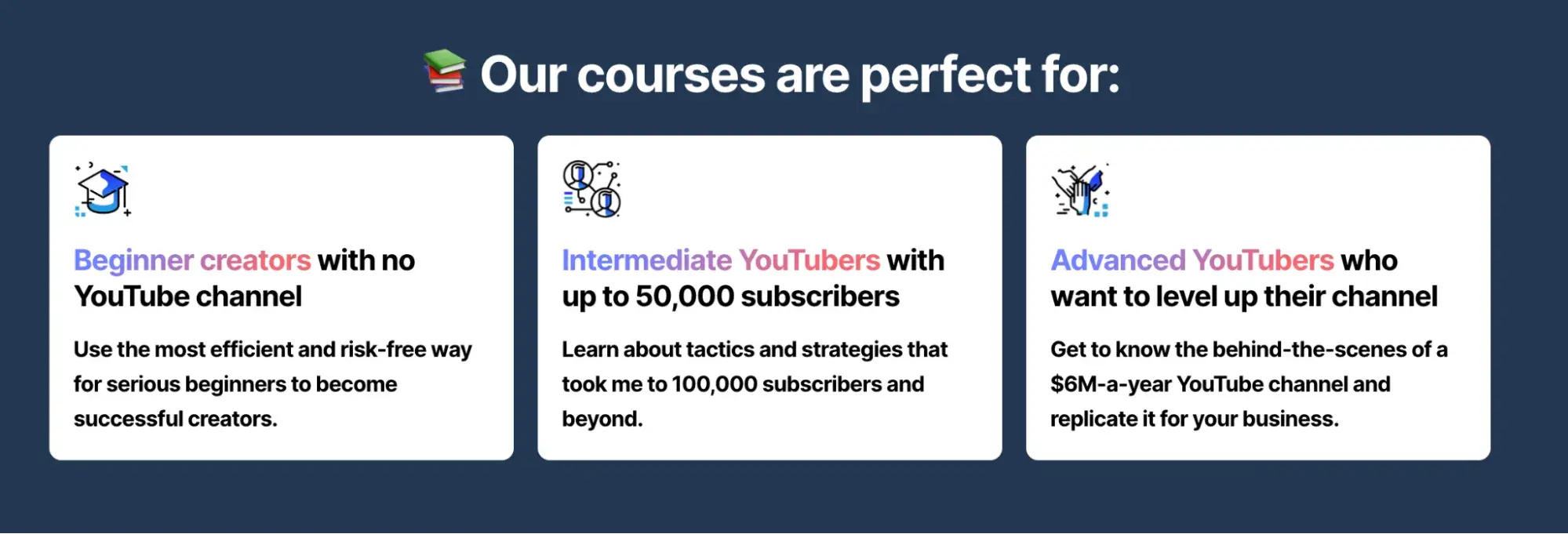 how to sell an online course; sales page example from ali abdaals part-time youtuber academy