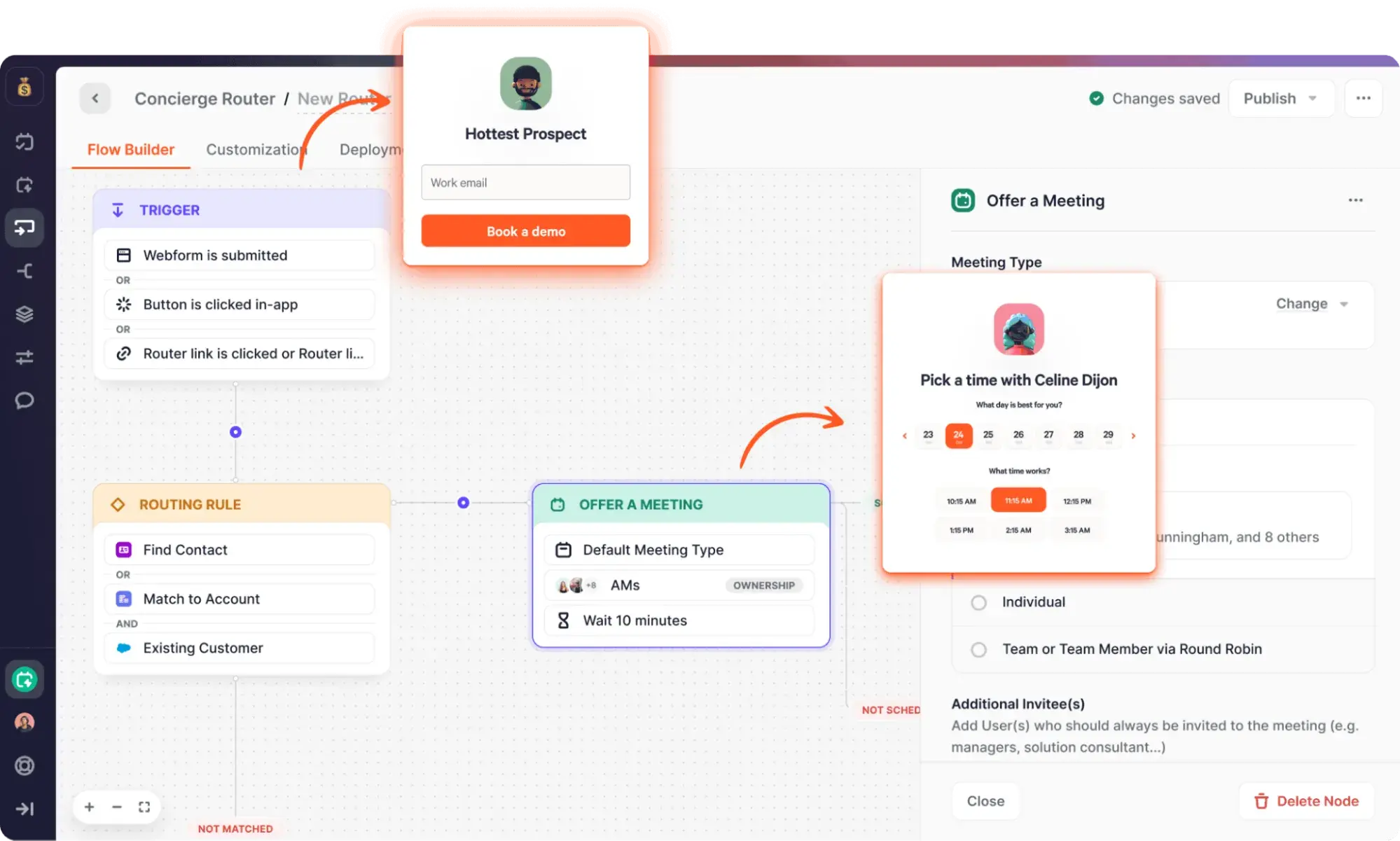 Chili Piper sales acceleration tools for lead routing and meeting scheduling