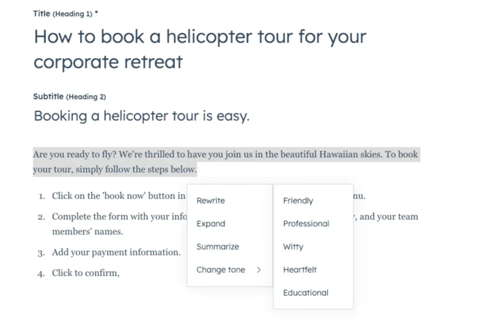 Screencap of ̽ѡs paragraph rewriter.