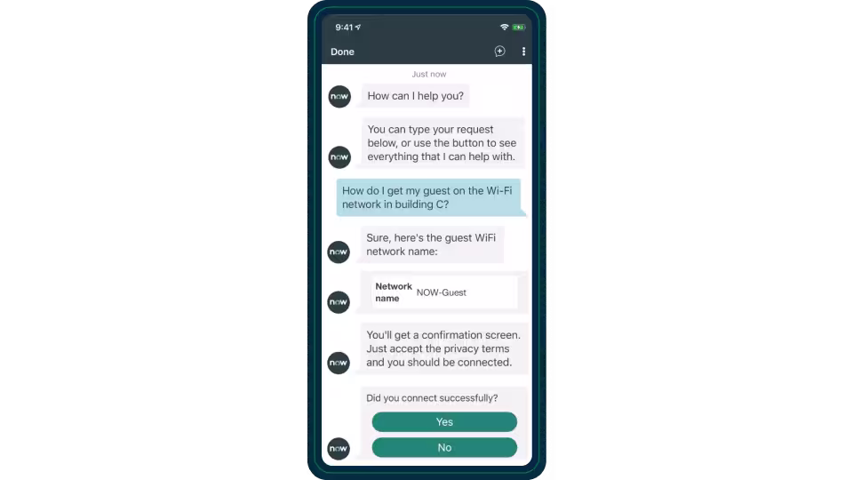 best interactive virtual assistants: servicenow