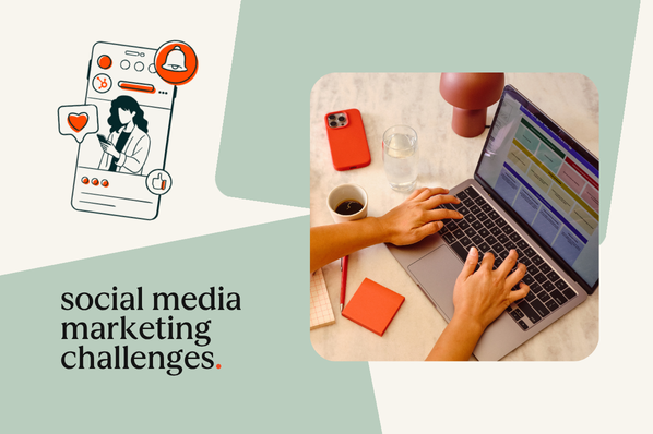 marketer tackling social media marketing challenges