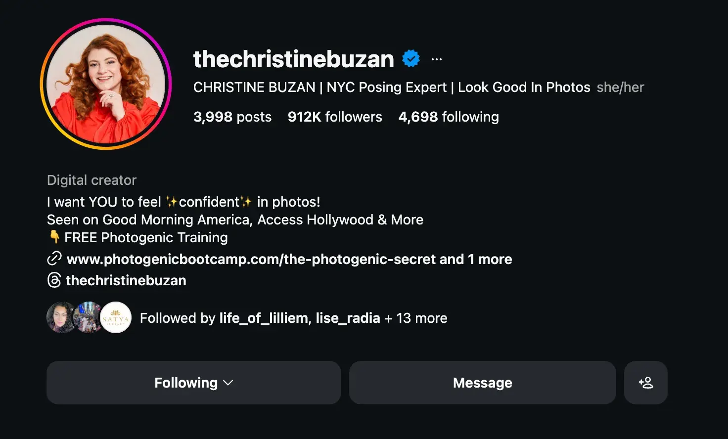 social media entrepreneurship, christine buzan collects audience data through a lead magnet