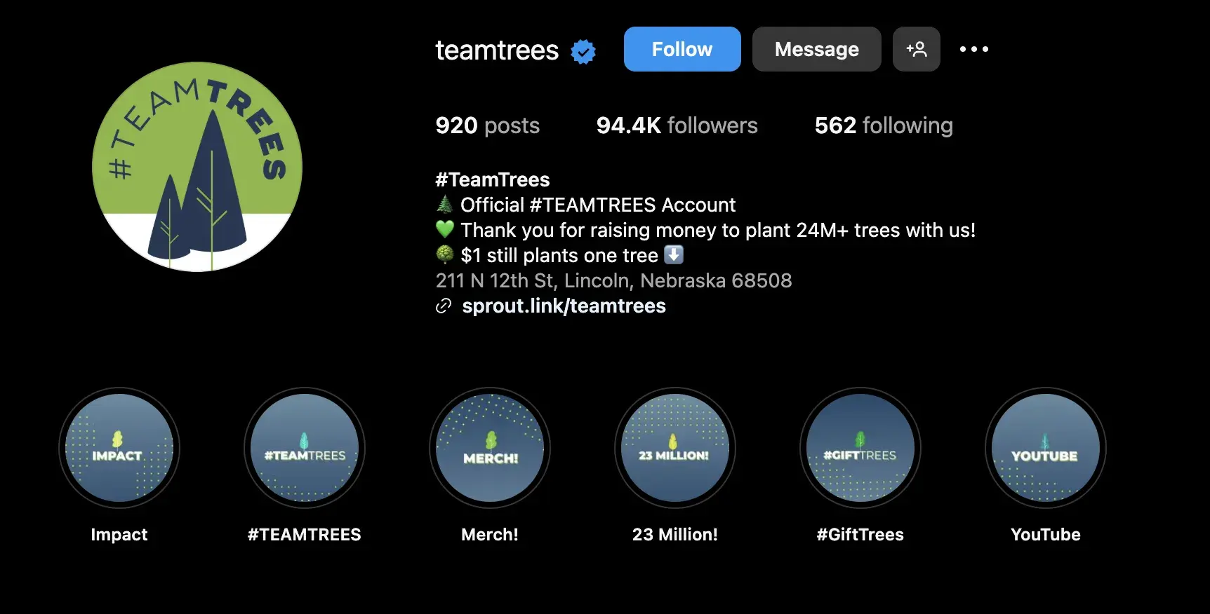 teemtrees official account - nurture relationship with supporters through social media
