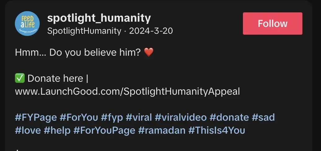 find nonprofits social media pages and viral posts through hashtags