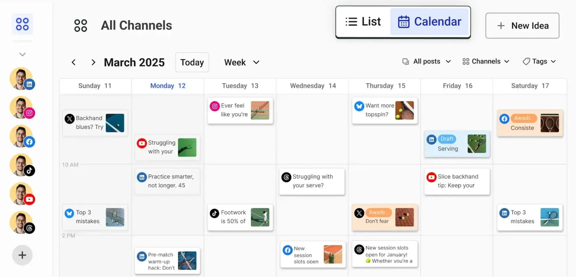 a screenshot of buffer��s social media management tool