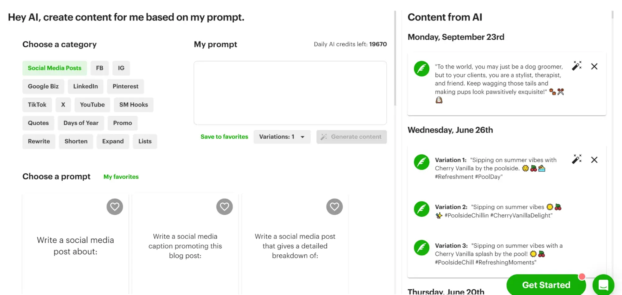 a screenshot of post planner��s social media management tool