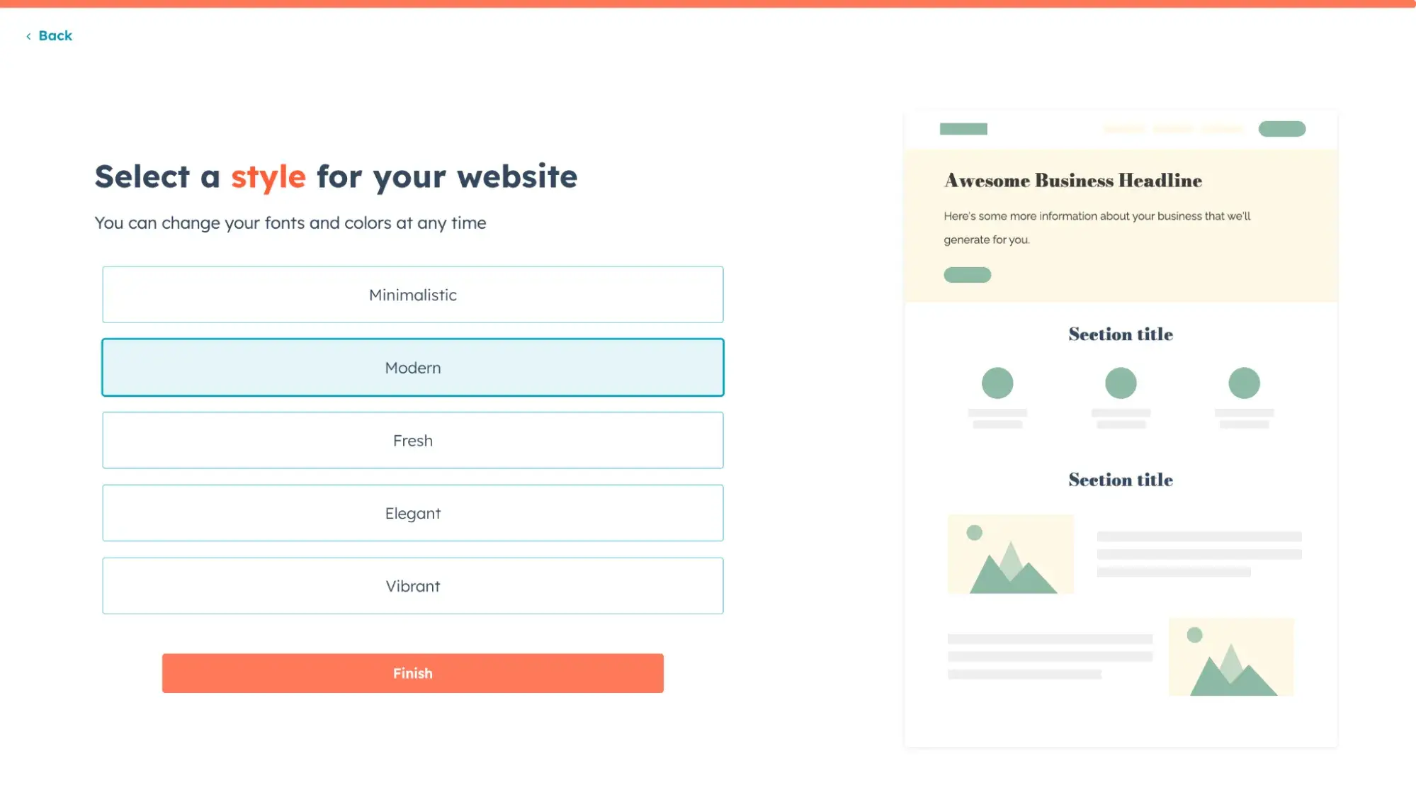 Hubspots Content Hub is an easy-to-use Squarespace alternative