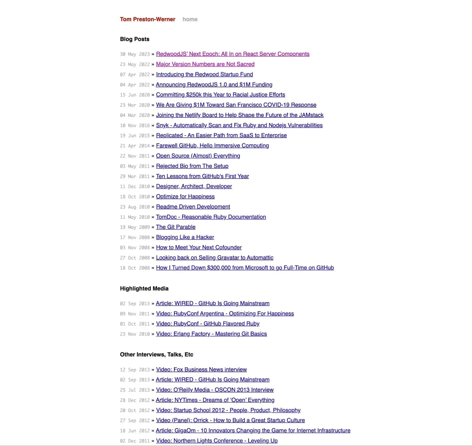 static vs dynamic website: static website example