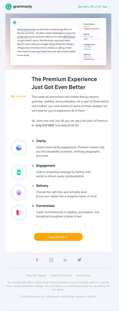 example of an email that would be one of the strategies to reduce customer churn