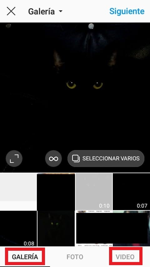 Cómo subir un video a IGTV desde la galería o el creador de video