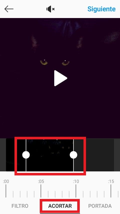 Cómo subir videos al feed de Instagram: recortar video