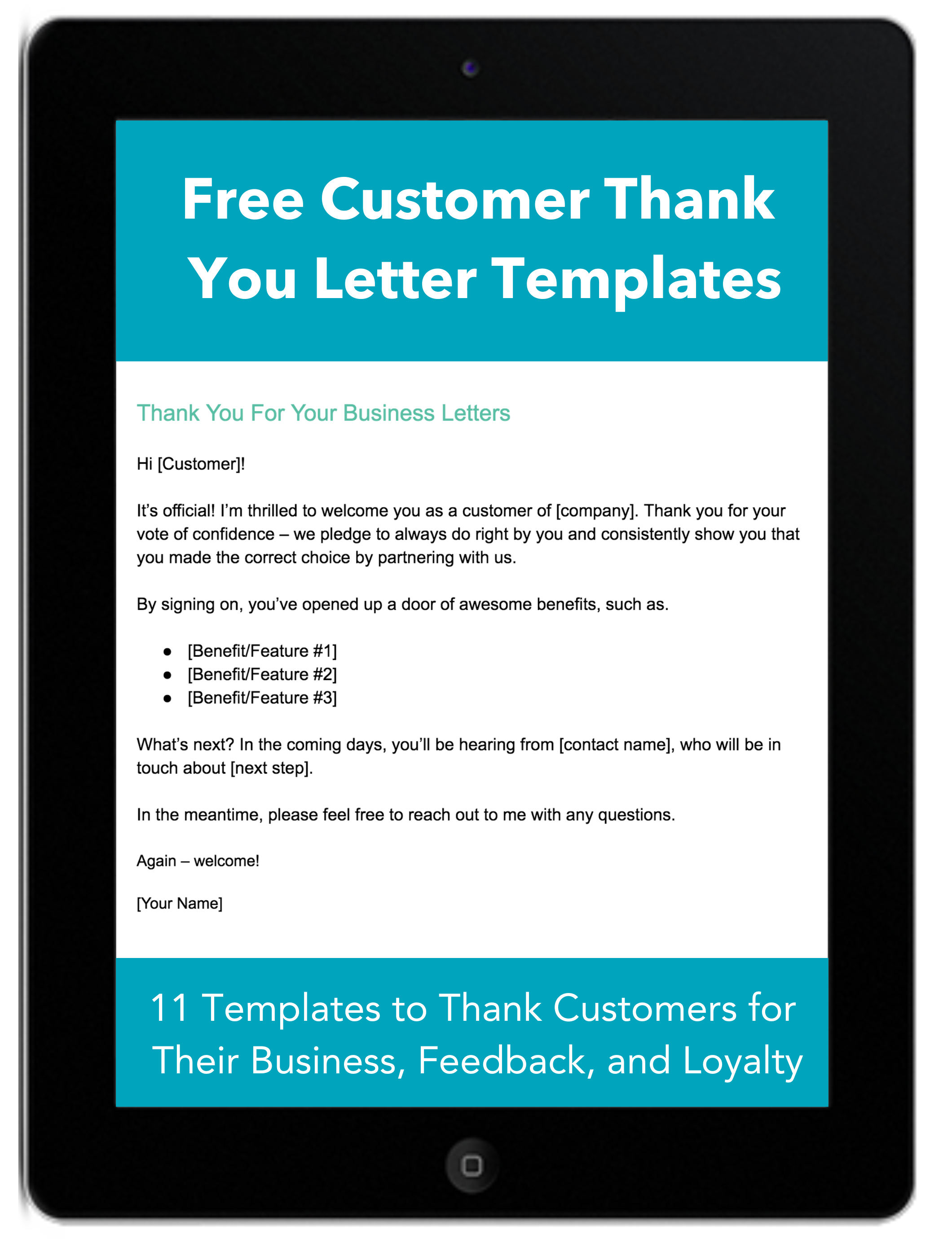 Free Customer Thank You Letter Templates [Access Now]