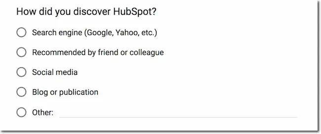 creating a questionnaire with multiple choice questions