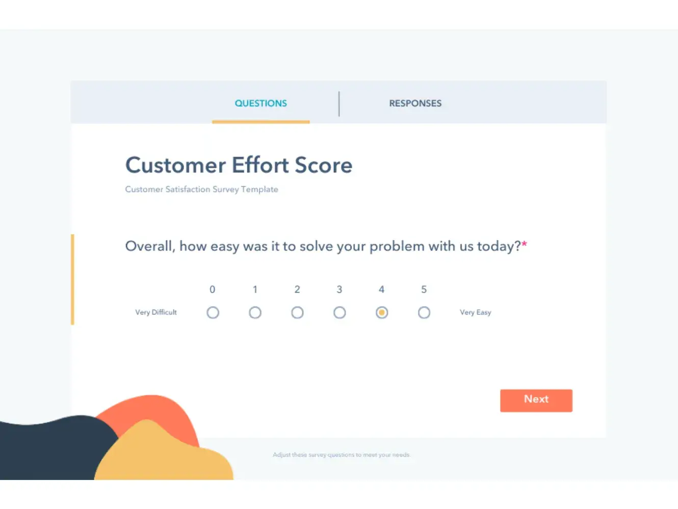 hubspot questionnaire template
