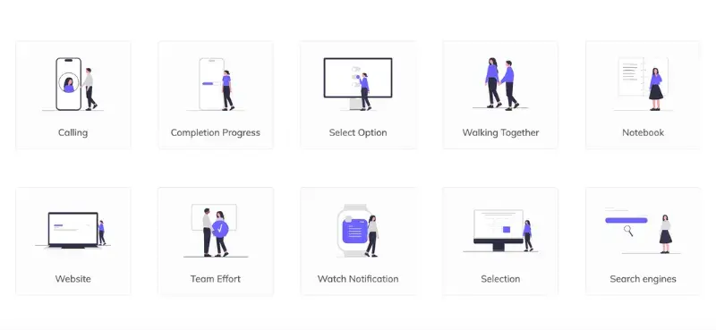 A screenshot of the SVG website unDraw