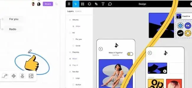 Screenshot of the website for the SVG software tool figma
