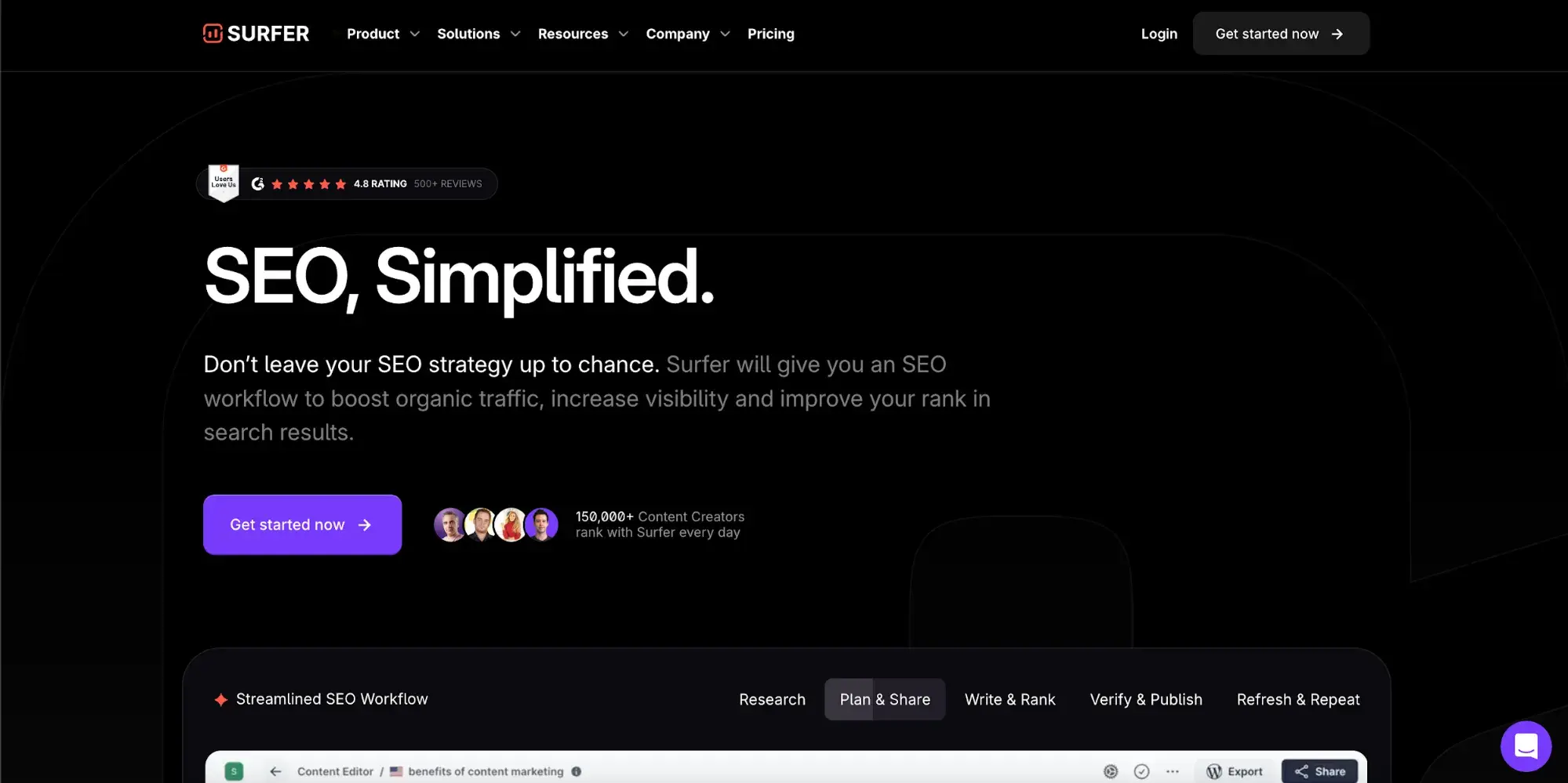 tech website design Screenshot of Surfers website